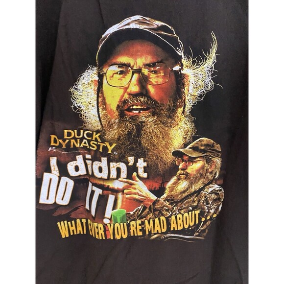 Gildan Other - Duck Dynasty T-Shirt Uncle Si "I didn't do it" Cotton Graphic Mens Size L Brown